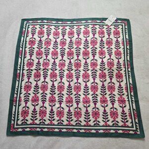 New J.Crew Factory printed scarf in Ivory Flamingo